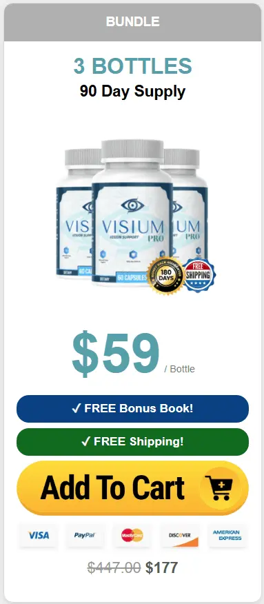 VisiumPro three bottles order